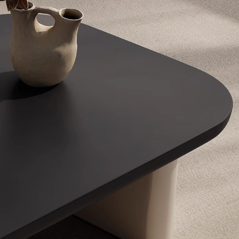 Scandinavian Wood Microcrystalline Stone Coffee Table