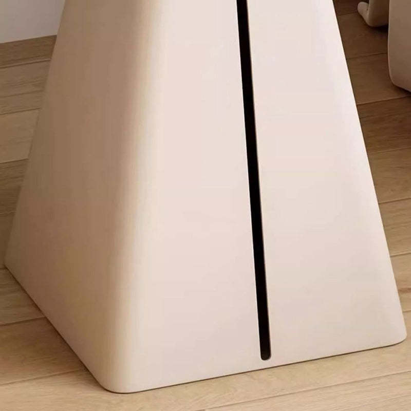 Minimalist Cone Iron Rock Slab Side Table