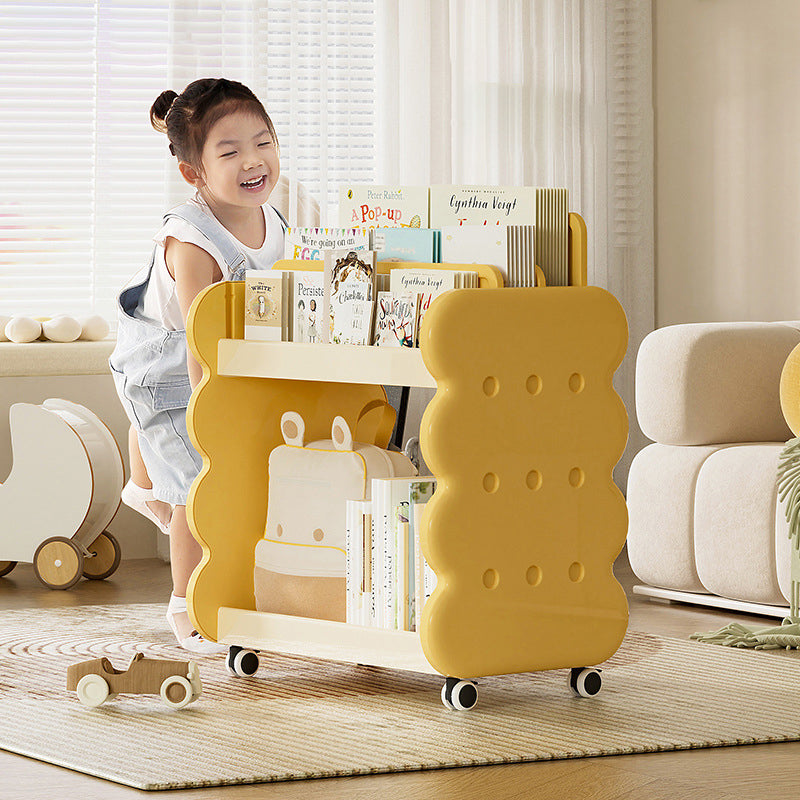 Cartoon Kids Cheese Cookies 2-Tier Bookshelves