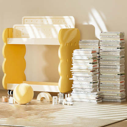 Cartoon Kids Cheese Cookies 2-Tier Bookshelves
