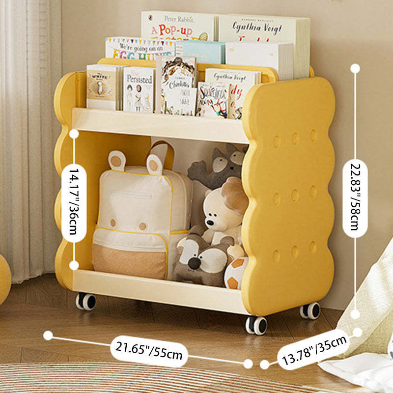 Cartoon Kids Cheese Cookies 2-Tier Bookshelves