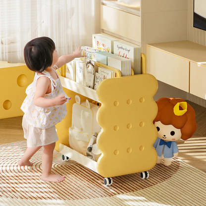 Cartoon Kids Cheese Cookies 2-Tier Bookshelves
