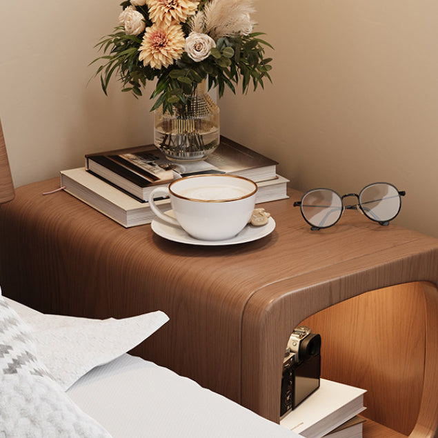 Minimalist Wood 1-Drawer Nightstand