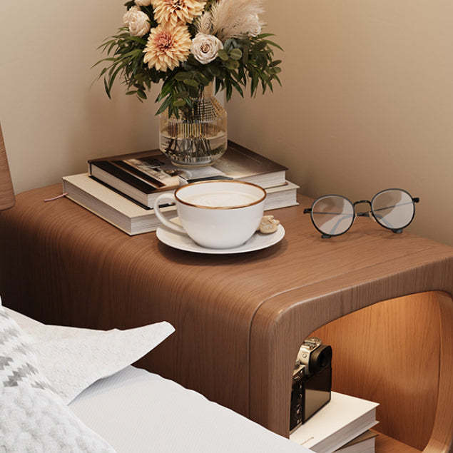 Minimalist Wood 1-Drawer Nightstand