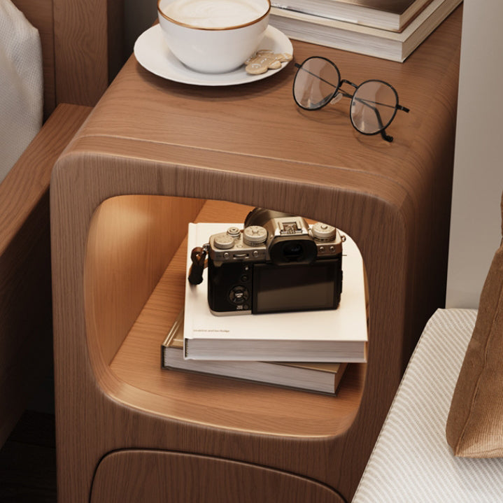 Minimalist Wood 1-Drawer Nightstand