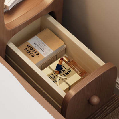 Minimalist Wood 1-Drawer Nightstand