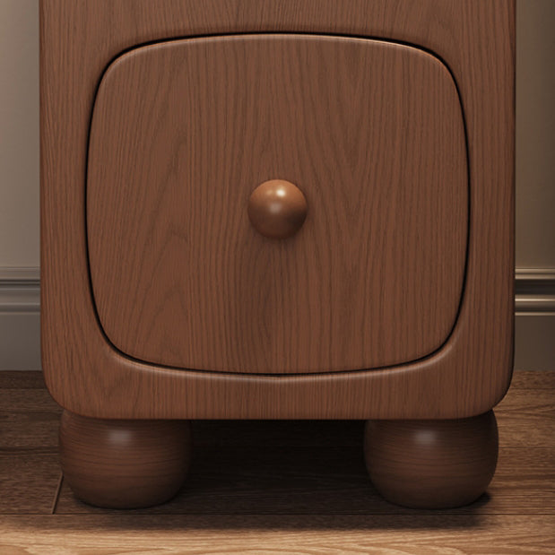 Minimalist Wood 1-Drawer Nightstand — Original Wood Color