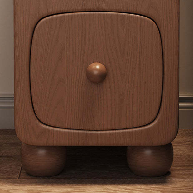 Minimalist Wood 1-Drawer Nightstand — Original Wood Color