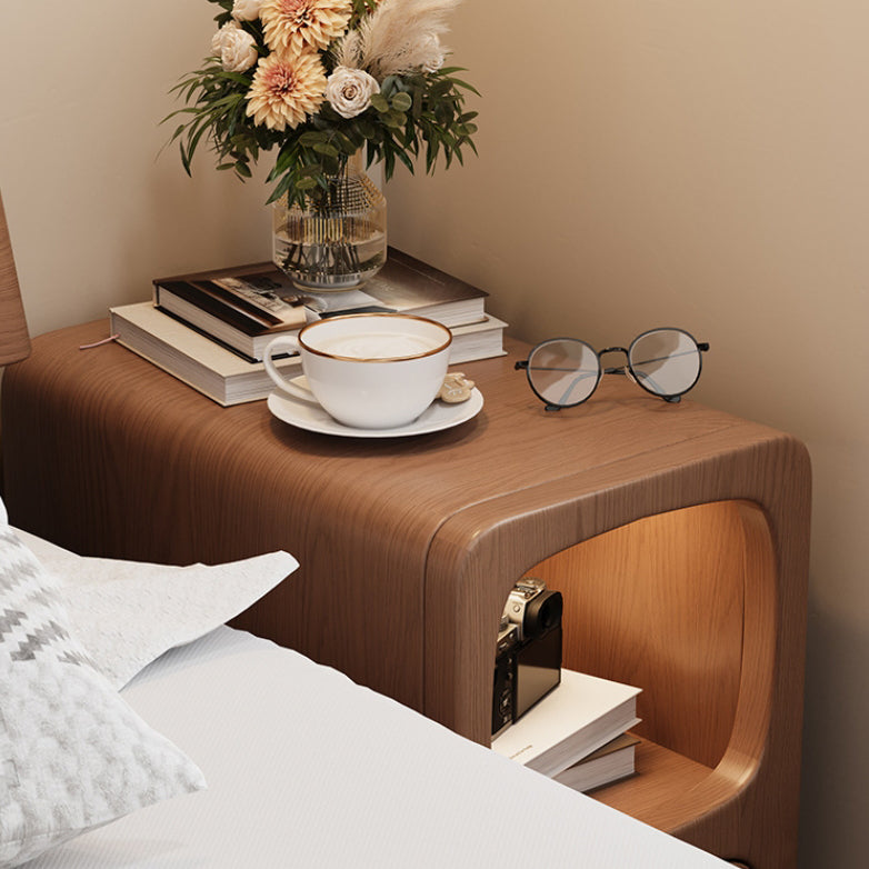 Minimalist Wood 1-Drawer Nightstand
