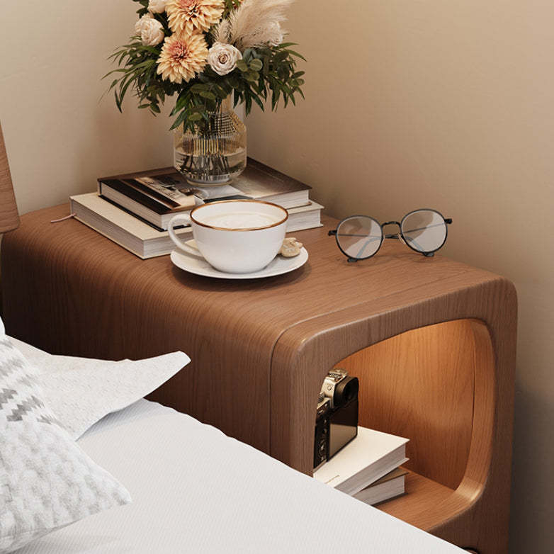 Minimalist Wood 1-Drawer Nightstand