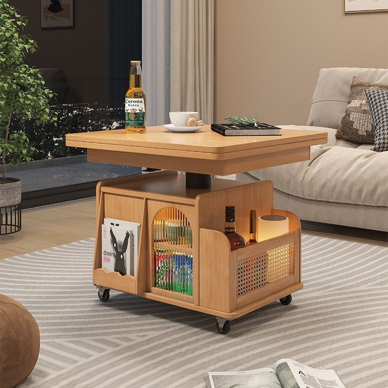 Scandinavian Wood Coffee Table — Original Wood Color