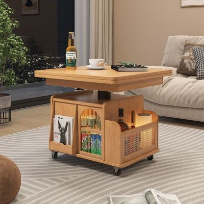 Scandinavian Wood Coffee Table — Original Wood Color