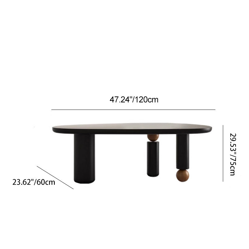 Mid-Century Alien Oval Pine Coffee Table