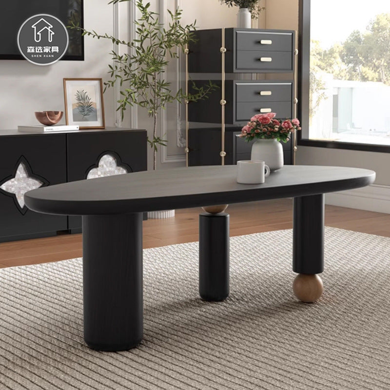 Mid-Century Alien Oval Pine Coffee Table