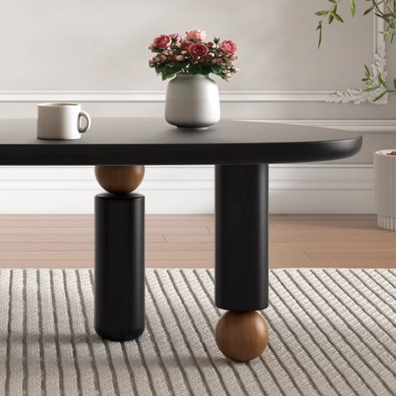 Mid-Century Alien Oval Pine Coffee Table