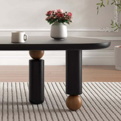 Mid-Century Alien Oval Pine Coffee Table