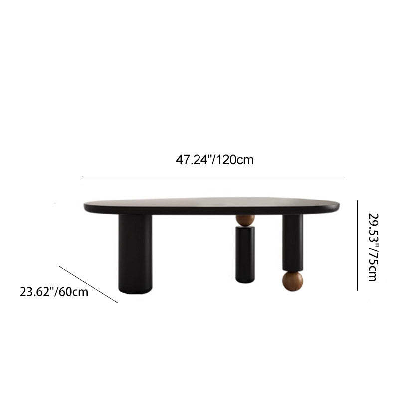 Mid-Century Alien Oval Pine Coffee Table