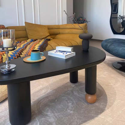 Mid-Century Alien Oval Pine Coffee Table