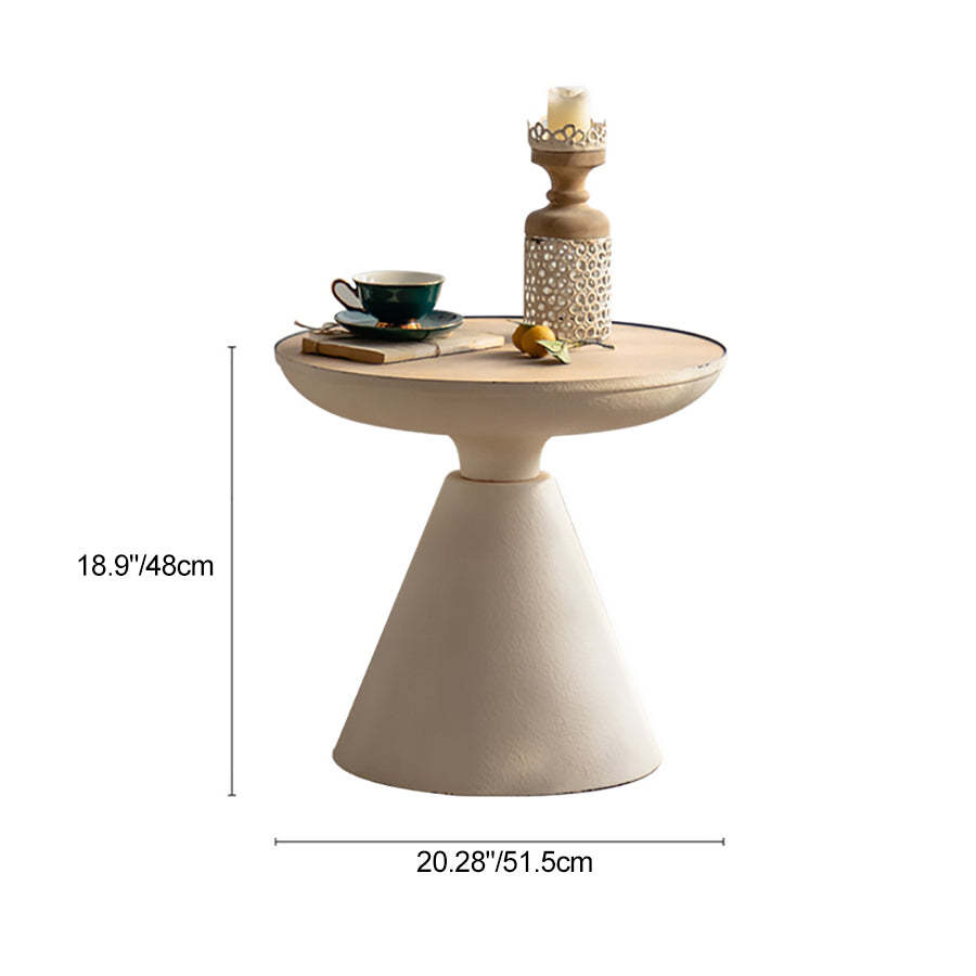 Rustic Cone Iron Density Panel Side Table