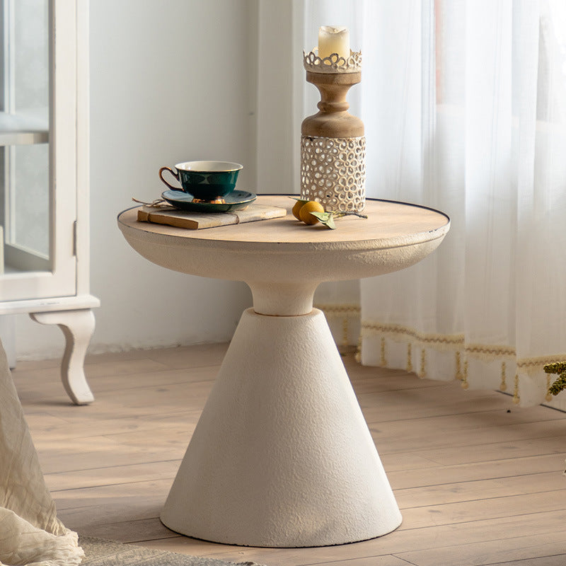 Rustic Cone Iron Density Panel Side Table