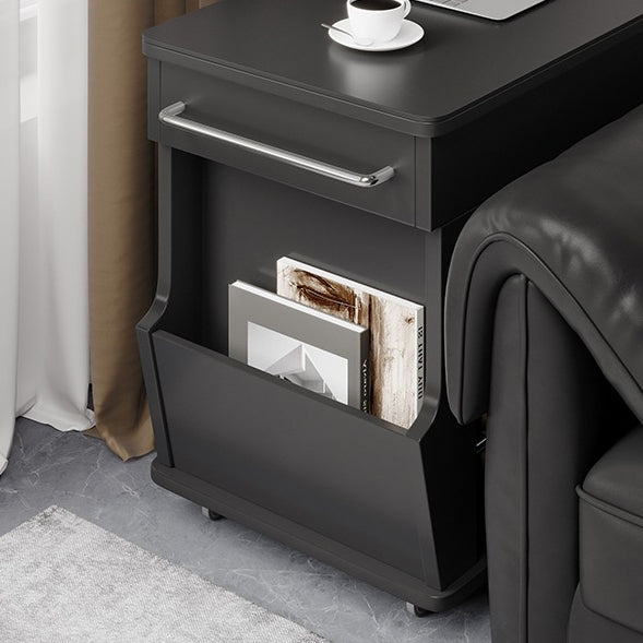 Minimalist Swivel Wood 3-Tier Side Table