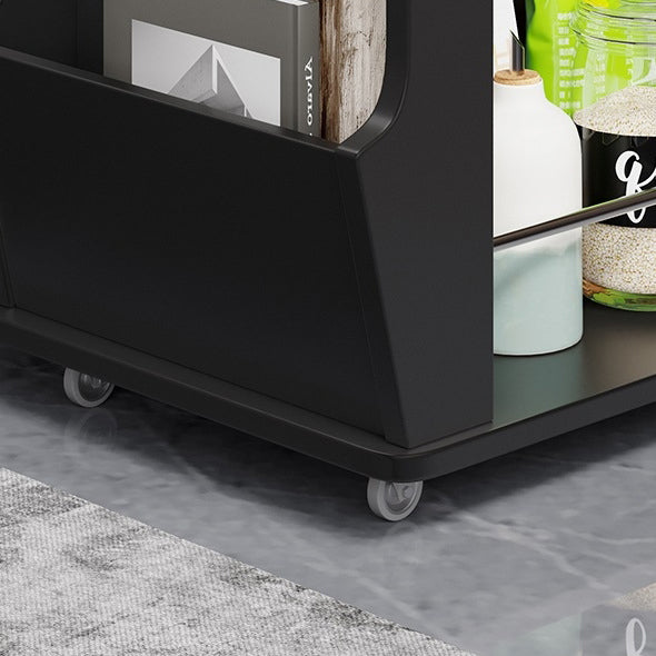 Minimalist Swivel Wood 3-Tier Side Table