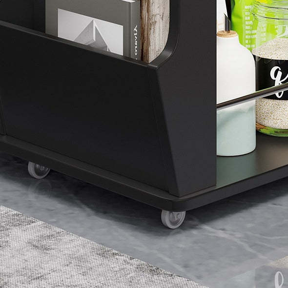 Minimalist Swivel Wood 3-Tier Side Table