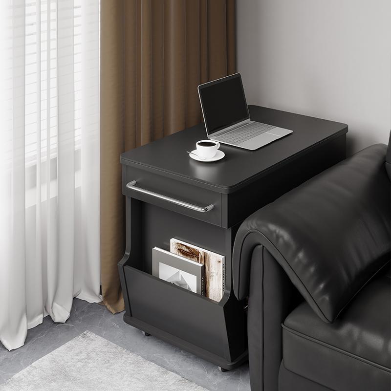Minimalist Swivel Wood 3-Tier Side Table