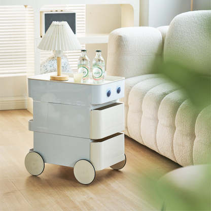 Scandinavian Removable 2/3-Drawer Side Table