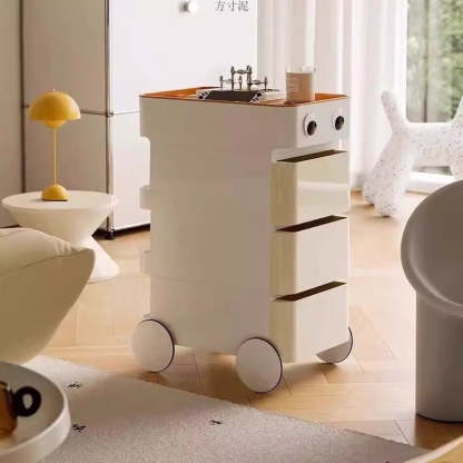Scandinavian Removable 2/3-Drawer Side Table