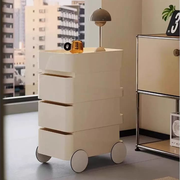 Scandinavian Removable 2/3-Drawer Side Table