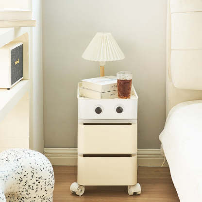 Scandinavian Removable 2/3-Drawer Side Table