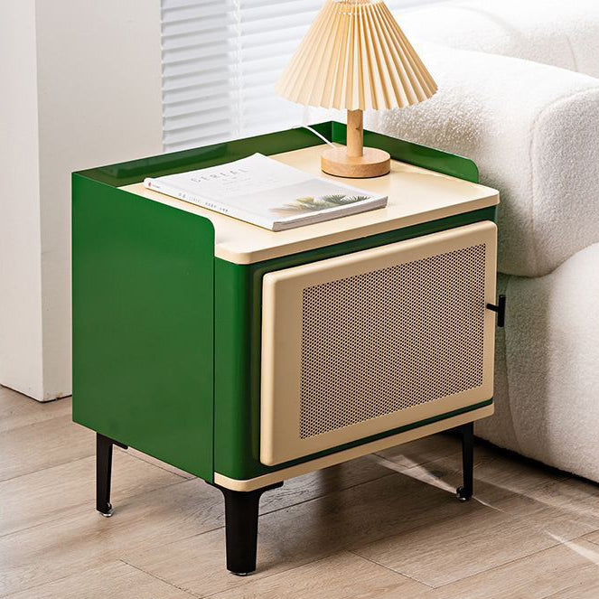 Scandinavian Wood Panel 1-Cabinet Nightstand