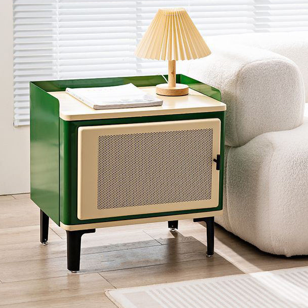Scandinavian Wood Panel 1-Cabinet Nightstand