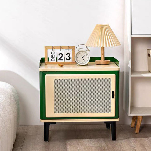 Scandinavian Wood Panel 1-Cabinet Nightstand