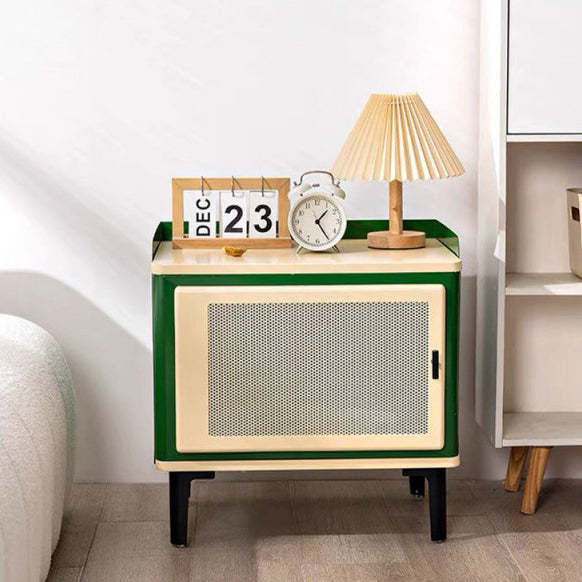 Scandinavian Wood Panel 1-Cabinet Nightstand