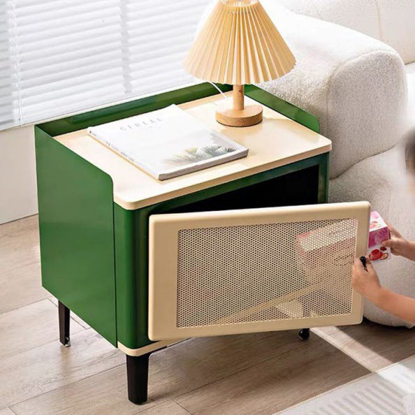 Scandinavian Wood Panel 1-Cabinet Nightstand