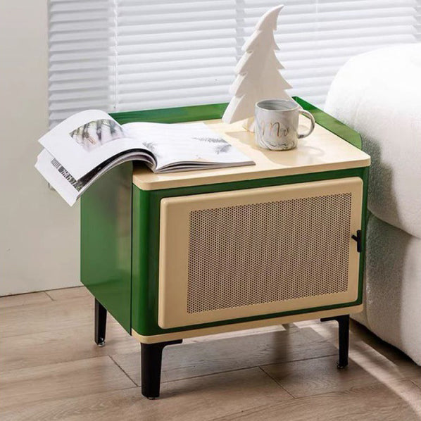 Scandinavian Wood Panel 1-Cabinet Nightstand