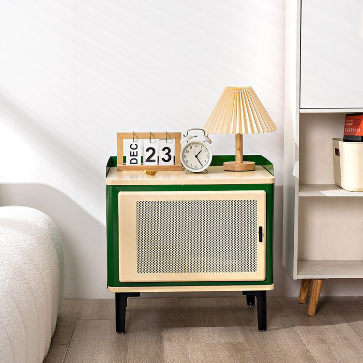 Scandinavian Wood Panel 1-Cabinet Nightstand