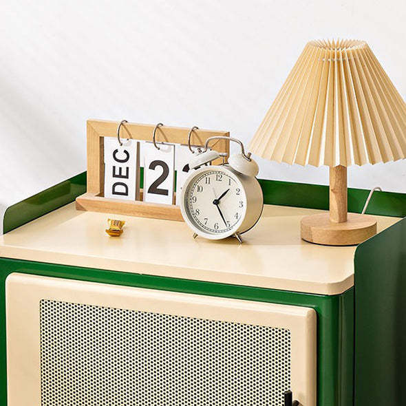 Scandinavian Wood Panel 1-Cabinet Nightstand