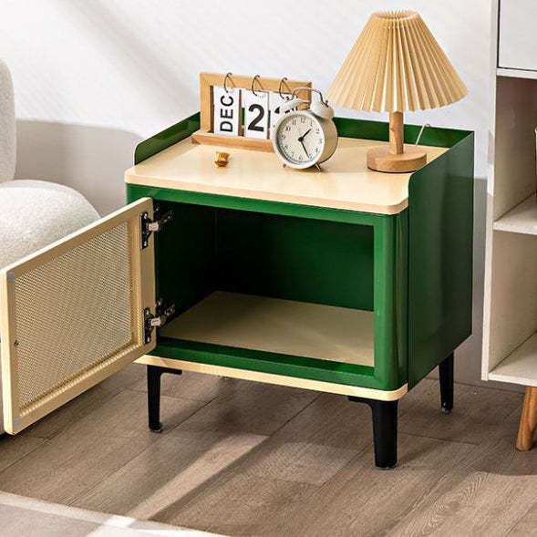 Scandinavian Wood Panel 1-Cabinet Nightstand