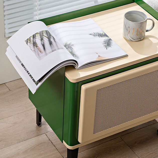 Scandinavian Wood Panel 1-Cabinet Nightstand