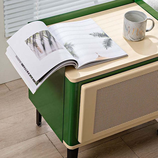 Scandinavian Wood Panel 1-Cabinet Nightstand