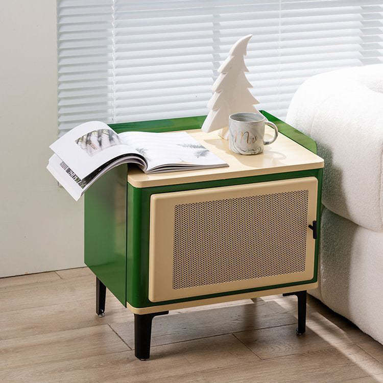 Scandinavian Wood Panel 1-Cabinet Nightstand