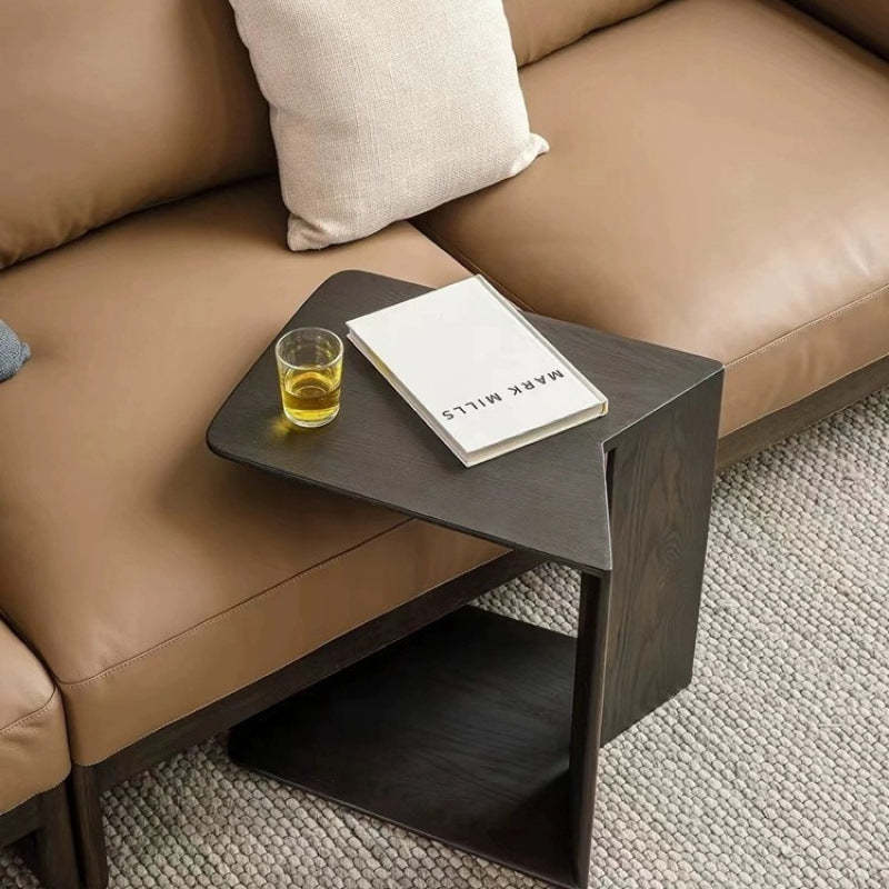Minimalist Triangle Ash Wood Side Table