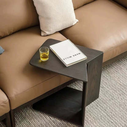 Minimalist Triangle Ash Wood Side Table