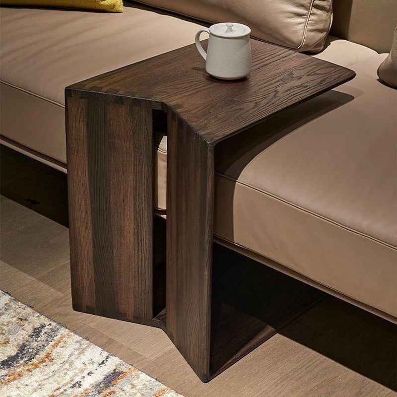 Minimalist Triangle Ash Wood Side Table