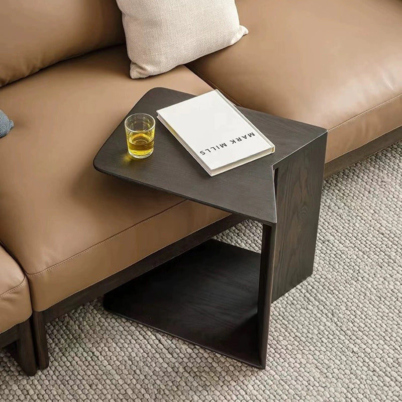 Minimalist Triangle Ash Wood Side Table