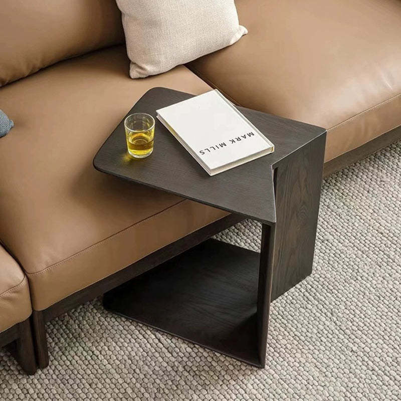 Minimalist Triangle Ash Wood Side Table