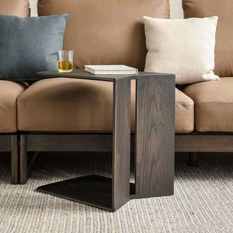 Minimalist Triangle Ash Wood Side Table